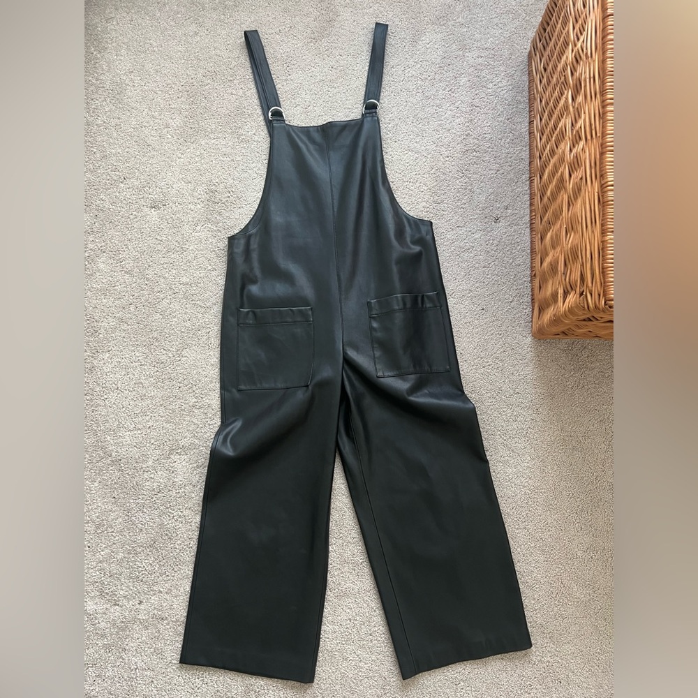 Zara Black Cropped Jumpsuit